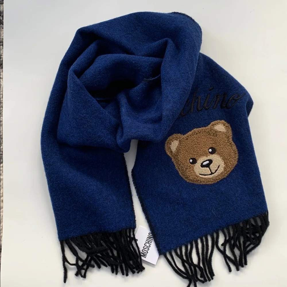💙💙💙 Moschino wool blend teddy bear scarf - Picture 5 of 5